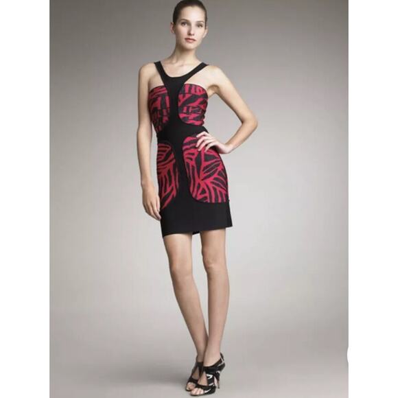 Herve Leger Niva Animal Print Bandage Dress - Picture 9 of 16